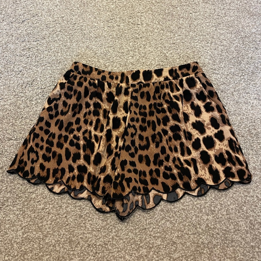 Leopard print shorts